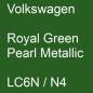 Preview: Volkswagen, Royal Green Pearl Metallic, LC6N / N4.